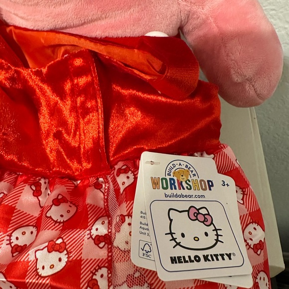 NWT BUILD A BEAR Holly Jolly Hello Kitty with dress - Picture 3 of 3